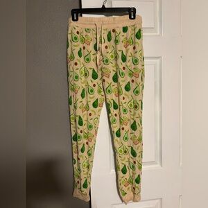 Little Sleepies Avocado Toast Women’s Pajama Pants - Cream and Green
